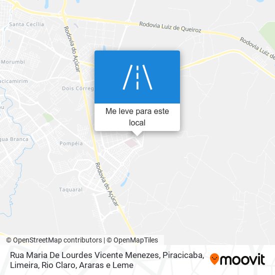 Rua Maria De Lourdes Vicente Menezes mapa