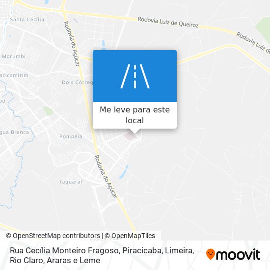 Rua Cecília Monteiro Fragoso mapa