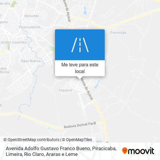 Avenida Adolfo Gustavo Franco Bueno mapa