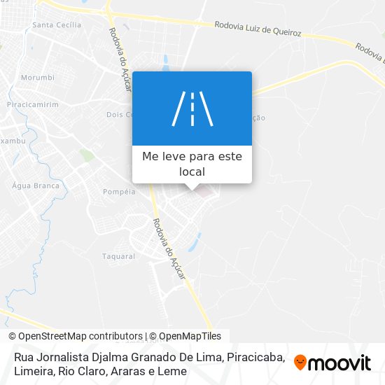 Rua Jornalista Djalma Granado De Lima mapa