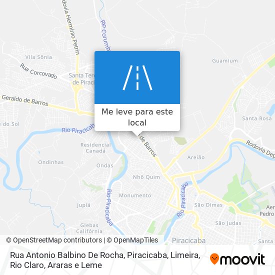 Rua Antonio Balbino De Rocha mapa