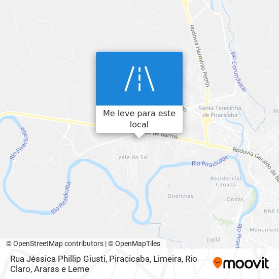 Rua Jéssica Phillip Giusti mapa