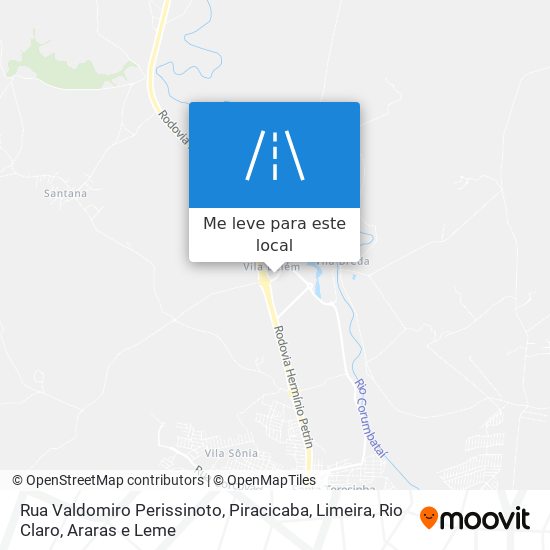 Rua Valdomiro Perissinoto mapa