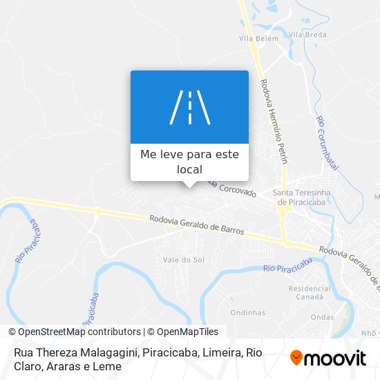 Rua Thereza Malagagini mapa