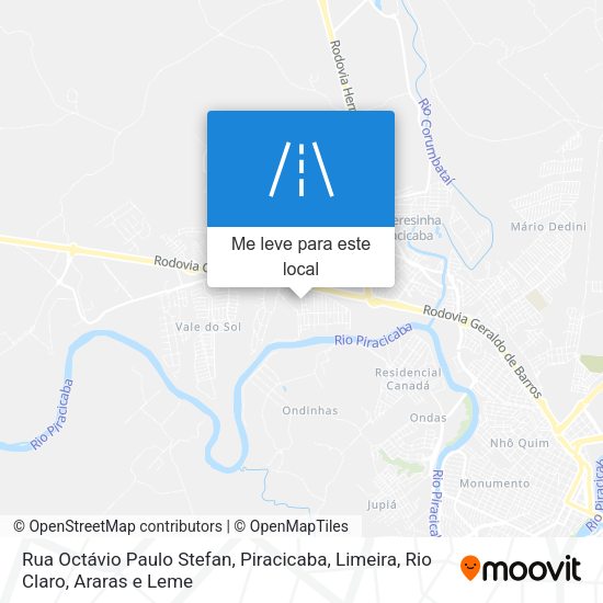 Rua Octávio Paulo Stefan mapa