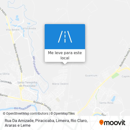 Rua Da Amizade mapa