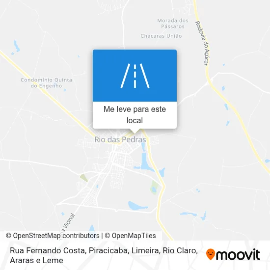 Rua Fernando Costa mapa