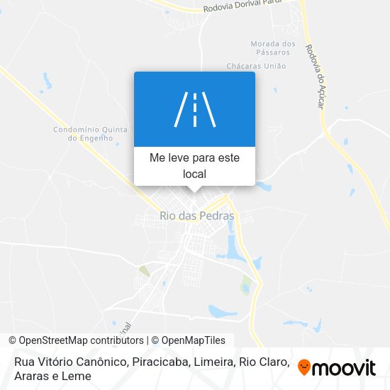 Rua Vitório Canônico mapa