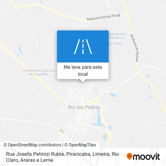 Rua Josefa Petinizi Rubia mapa
