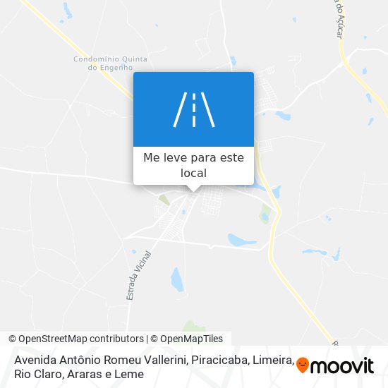 Avenida Antônio Romeu Vallerini mapa