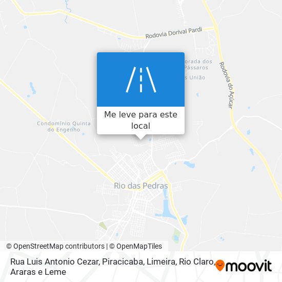 Rua Luis Antonio Cezar mapa