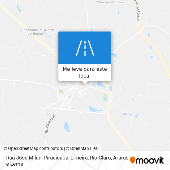 Rua José Milan mapa