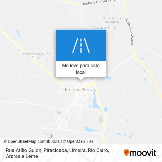 Rua Atílio Guion mapa