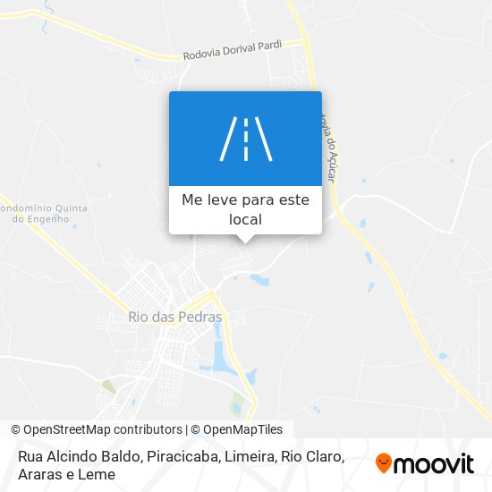 Rua Alcindo Baldo mapa