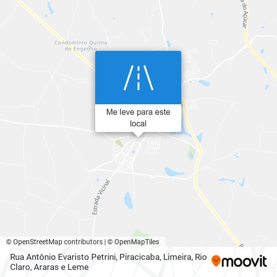 Rua Antônio Evaristo Petrini mapa