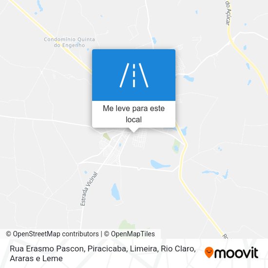 Rua Erasmo Pascon mapa