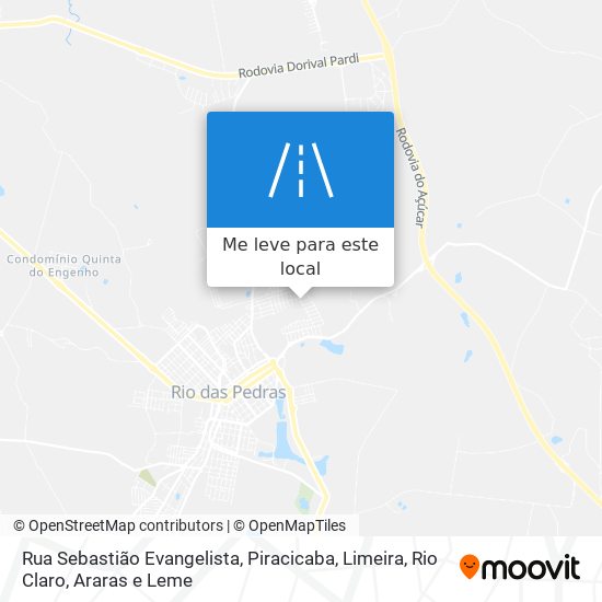Rua Sebastião Evangelista mapa