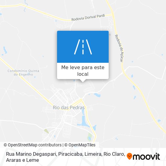 Rua Marino Degaspari mapa