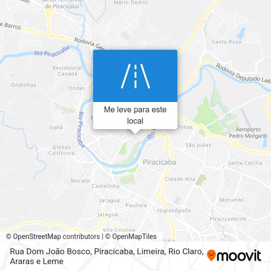 Rua Dom João Bosco mapa