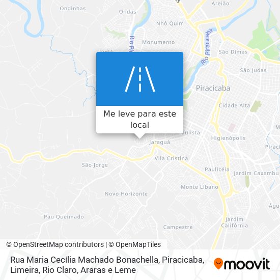 Rua Maria Cecília Machado Bonachella mapa