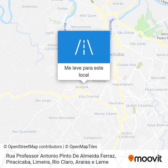 Rua Professor Antonio Pinto De Almeida Ferraz mapa