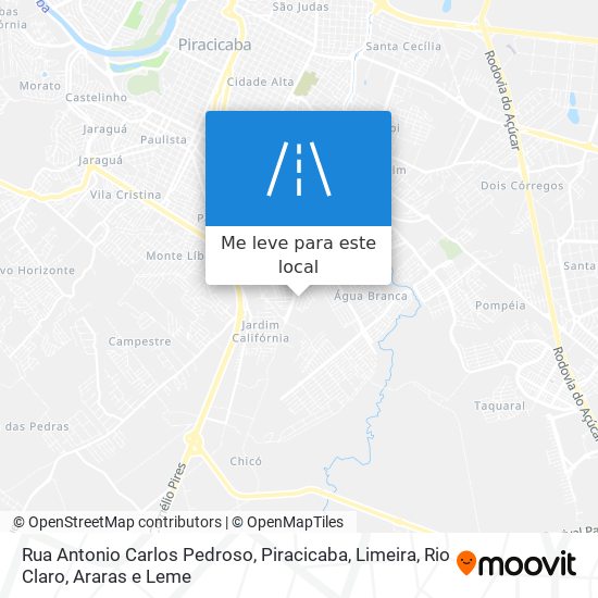 Rua Antonio Carlos Pedroso mapa