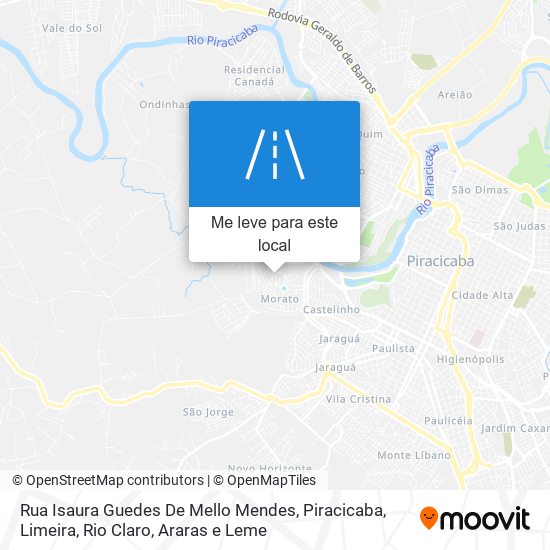 Rua Isaura Guedes De Mello Mendes mapa