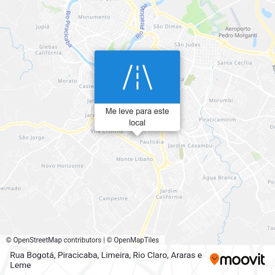 Rua Bogotá mapa
