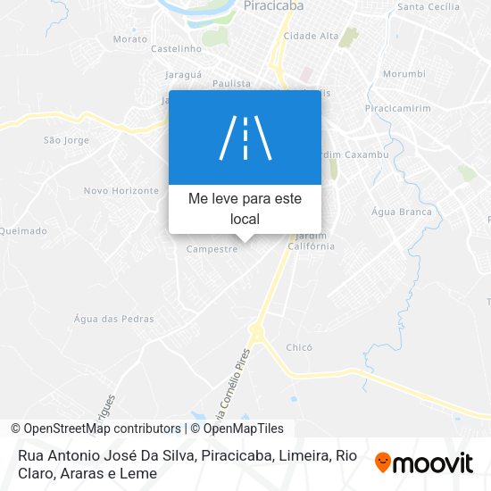 Rua Antonio José Da Silva mapa