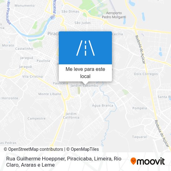 Rua Guilherme Hoeppner mapa