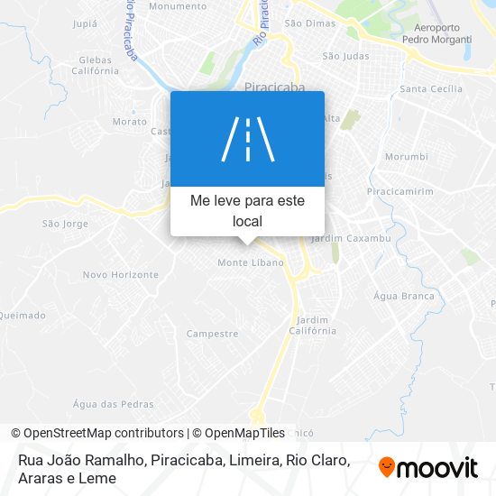 Rua João Ramalho mapa