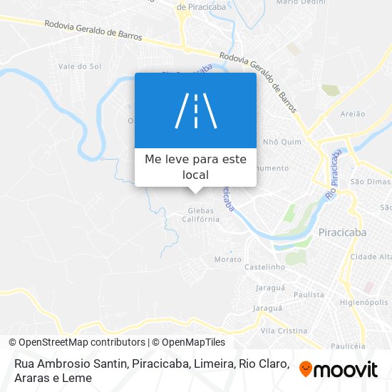 Rua Ambrosio Santin mapa