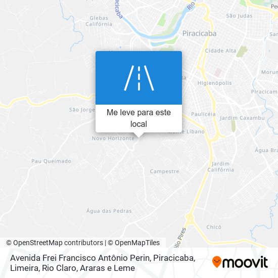 Avenida Frei Francisco Antônio Perin mapa