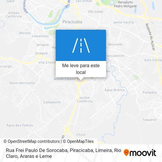 Rua Frei Paulo De Sorocaba mapa