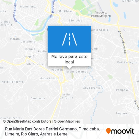 Rua Maria Das Dores Perrini Germano mapa