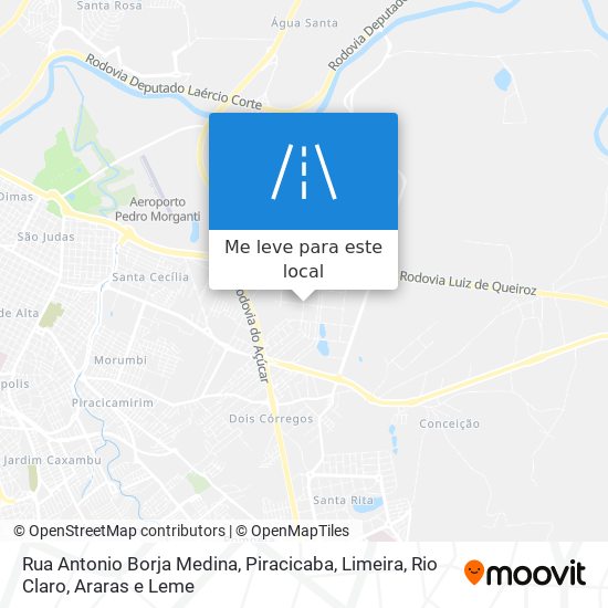 Rua Antonio Borja Medina mapa