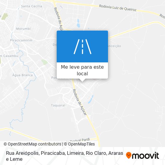 Rua Areiópolis mapa