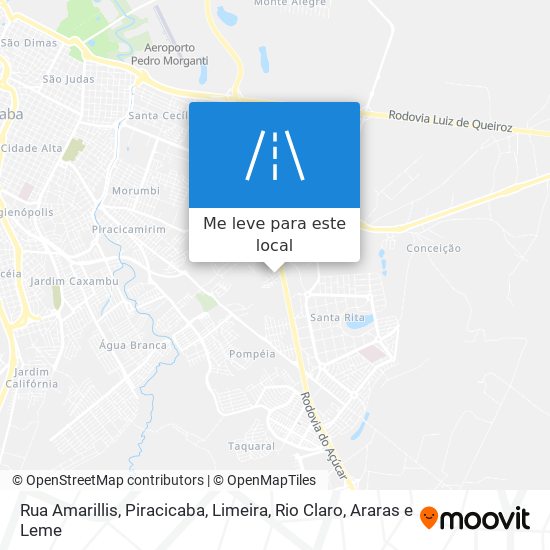 Rua Amarillis mapa