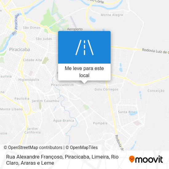 Rua Alexandre Françoso mapa