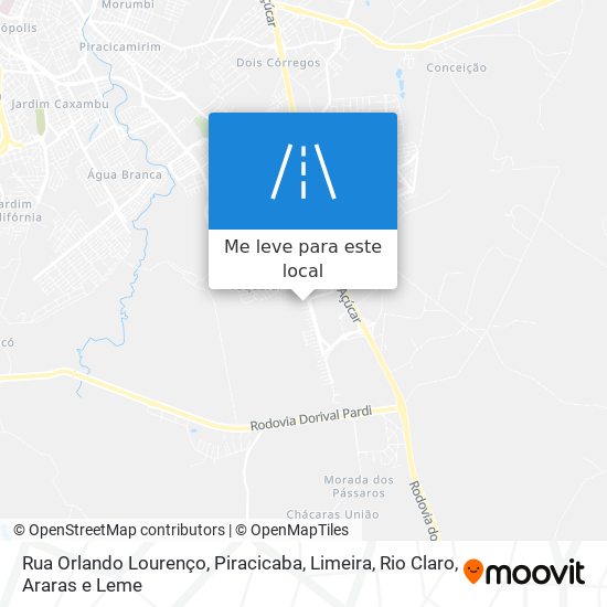 Rua Orlando Lourenço mapa