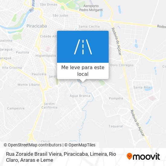 Rua Zoraide Brasil Vieira mapa