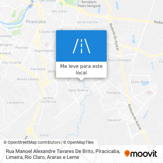 Rua Manoel Alexandre Tavares De Brito mapa