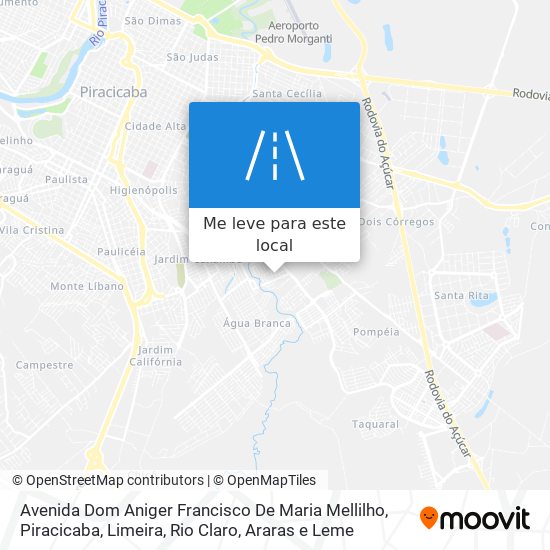 Avenida Dom Aniger Francisco De Maria Mellilho mapa