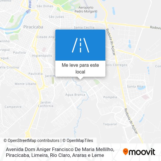 Avenida Dom Aniger Francisco De Maria Mellilho mapa