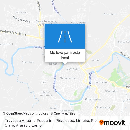 Travessa Antonio Pescarim mapa