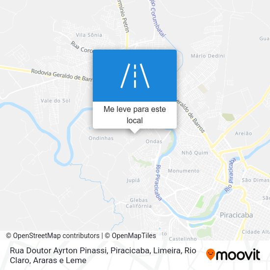 Rua Doutor Ayrton Pinassi mapa