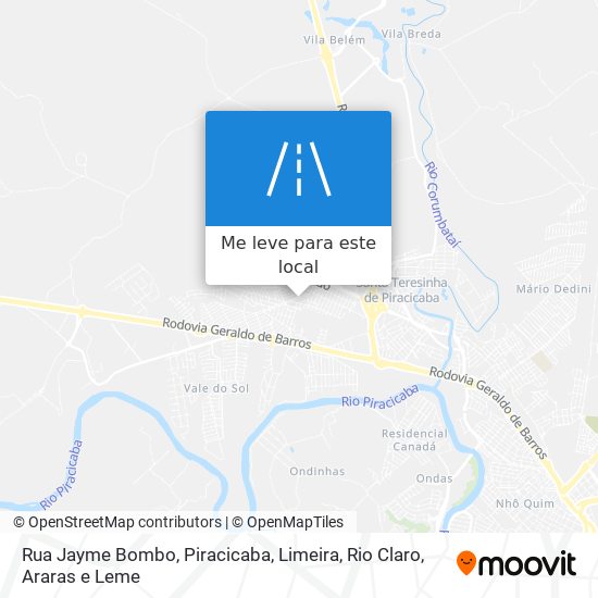 Rua Jayme Bombo mapa