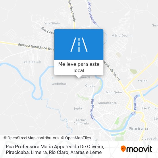 Rua Professora Maria Apparecida De Oliveira mapa