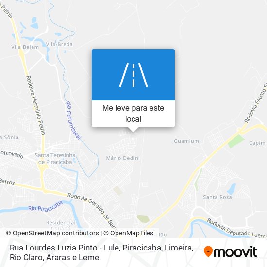 Rua Lourdes Luzia Pinto - Lule mapa