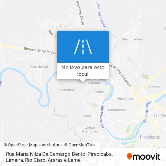 Rua Maria Nilza De Camargo Bento mapa